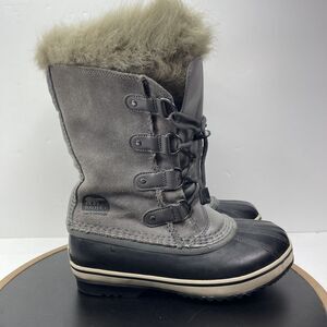 SOREL Winter Boots Joan of Arctic Insulated Waterproof Gray Size 5 Tall Duckboot